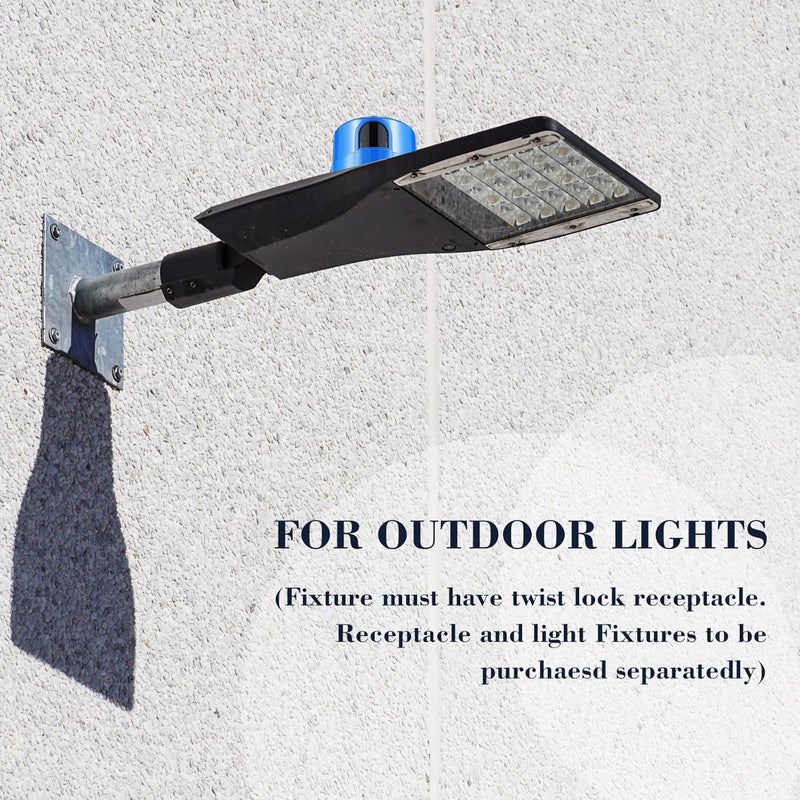 Macarrie 6 Pcs Twist Lock Photocell Sensor Auto on off Photocell Switch Dusk to Dawn Light Control Light Sensor for Outdoor Lights 120V to 277V, Blue - Image 4